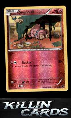 Reverse Holofoil Snubbull 68/124 Pokemon Common XY - Fates Collide Card NM - Image 1