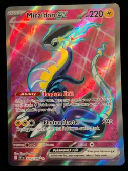 Pokemon TCG Miraidon EX Scarlet & Violet Base Set Holo Ultra Rare Card 227/198 - Image 1