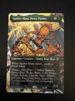 Spider-Ham, Peter Porker (Borderless) Marvel's Spider-Man Regular MTG - Image 1