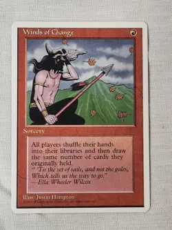 NM Winds of Change Fourth Edition Mtg Magic the Gathering - Image 1