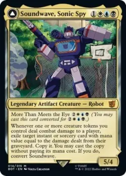 MTG English Soundwave, Sonic Spy NM Normal Universes Beyond: Transformers - Image 1