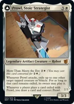 MTG English Prowl, Stoic Strategist NM Normal Universes Beyond: Transformers - Image 1