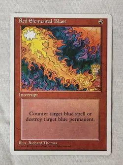 NM Red Elemental Blast Fourth Edition Mtg Magic the Gathering - Image 1