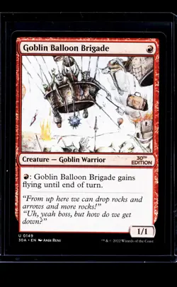 MTG Magic The Gathering 30A 30th Anniversary Edition #149 Goblin Balloon Brigade - Image 1