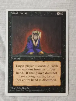 NM Mind Twist Fourth Edition Mtg Magic the Gathering - Image 1
