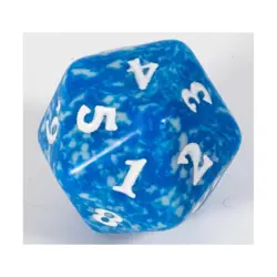 WOTC MTG Spindown d20 Life Counters Dominaria - Blue w/White NM - Image 1