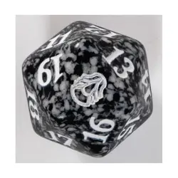 WOTC MTG Spindown d20 Life Counters Dominaria - Black w/White NM - Image 2