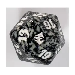 WOTC MTG Spindown d20 Life Counters Dark Ascension - Black w/White VG+ - Image 2