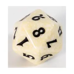 WOTC MTG Spindown d20 Life Counters Coldsnap - White w/Black NM - Image 1