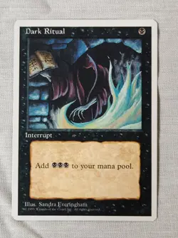 NM Dark Ritual Fourth Edition Mtg Magic the Gathering - Image 1