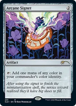 1 x FOIL Arcane Signet Secret Lair ( Box Of Rocks ) #201 MTG Magic - Image 1