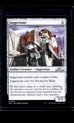 2022 MTG Magic The Gathering 30A 30th Anniversary Edition #252 Juggernaut - Image 1