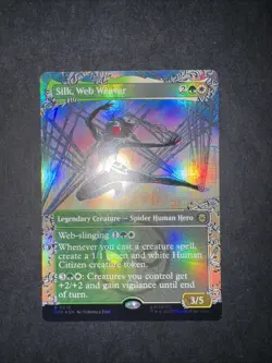 Silk Web Weaver (Borderless) Marvel's Spider-Man Foil MTG Near Mint - Image 2