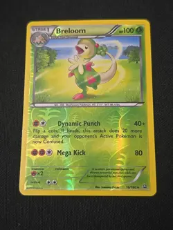 Breloom 16/160 XY - Primal Clash Reverse Holo Pokemon TCG Light Played - Image 1