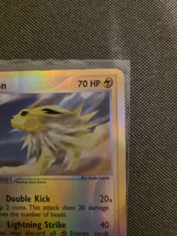 Jolteon 6/100 Rare Reverse Holo Pokemon Card DMG E Reader Sandstorm SS - Image 3