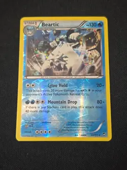 Beartic 22/111 XY - Furious Fists Reverse Holo Pokemon TCG Light Played - Image 1
