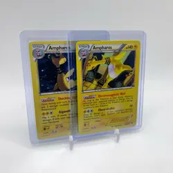 Pokemon TCG Ampharos Holo Rare Lot NM - Dragons Exalted 2012 & Steam Siege 2016 - Image 3