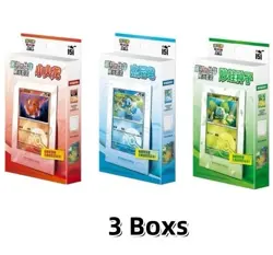 3 Box Pokemon Chinese Initial Partner Display Set Charmander Bulbasaur＆ Squirtle - Image 4