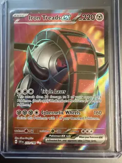 Pokemon Scarlet & Violet Base Iron Treads EX 233/198 Ultra Rare Full Art MINT - Image 1