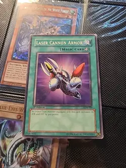 YUGIOH Laser Cannon Armor LOB-089 1st Edition - Image 1