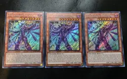 3x The Chaos Creator BLCR-EN070 Secret Rare 1st Edition Yugioh Card Playset NM - Image 1