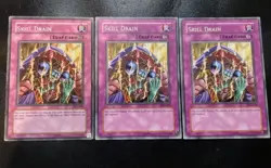 3x Skill Drain DCR-049 Rare Unlimited Edition Yugioh Card Playset HP-LP - Image 1