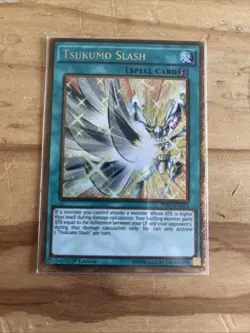 Tsukumo Slash - PGL3-EN013 - Gold Secret Rare 1st Edition Yugioh - Image 1