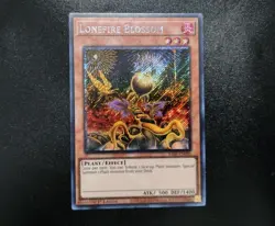 Lonefire Blossom RA01-EN002 Platinum Secret Rare 1st Edition Yugioh Card NM - Image 1