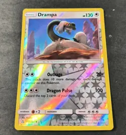 Pokemon Ultra Prism Drampa Reverse Holo Rare Card 117/156 NM - Image 1