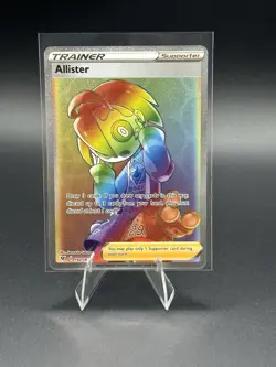 Pokemon TCG Allister 192/185 SWSH Vivid Voltage Secret Rare Card NM - Image 1
