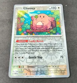 Pokemon 151 Chansey Reverse Holo Rare Card 113/165 NM - Image 1