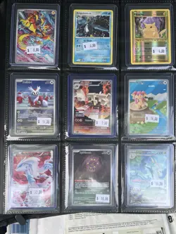 Pokemon Card Collection Modern Binder Loaded, Used To Vend, Collectr Value Pic - Image 1