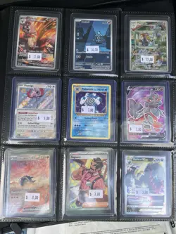 Pokemon Card Collection Modern Binder Loaded, Used To Vend, Collectr Value Pic - Image 2