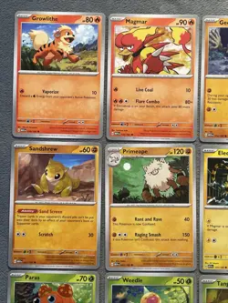 Pokemon Cards Lot 151 Growlithe Cubone Gloom Abra Gastly Slowpoke Koffing +more - Image 2