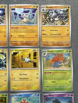 Pokemon Cards Lot 151 Growlithe Cubone Gloom Abra Gastly Slowpoke Koffing +more - Image 4