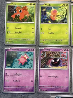 Pokemon Cards Lot 151 Growlithe Cubone Gloom Abra Gastly Slowpoke Koffing +more - Image 5