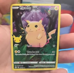 Pokemon TCG Celebrations Pikachu Card 5/25 Holographic, Near Mint Condition - Image 1