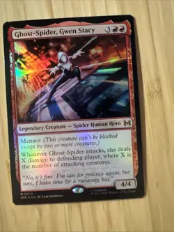 Ghost-Spider, Gwen Stacy, Foil, Marvel Spider-Man Eternal, Magic, MTG NM - Image 1