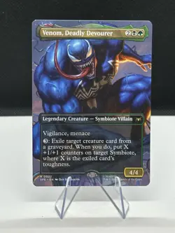 Venom, Deadly Devourer - Borderless -22 MTG Marvel's Spider-Man Non-Foil NM/M - Image 1