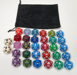 MTG Spindown Life Counter D20 Dice Lot Of 32 Different Various Sets and Colors - Image 2