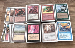 Magic The Gathering 4th Edition 97% Complete Set MTG 5/15 Basic Land No Land Tax - Image 1