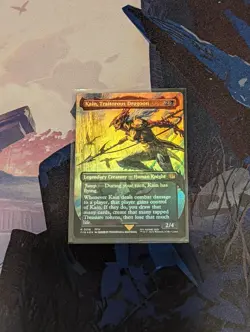 Kain, Traitorous Dragoon #0316 (Borderless) (FOIL) Unplayed NM MTG Final Fantasy - Image 1