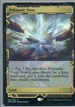 2020 Magic the Gathering Prismatic Vista Land Foil Near Mint - Image 1