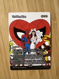 Wedding Ring Borderless Marvel's Spider-Man MTG Regular NM - Image 1