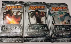 Magic The Gathering RISE OF THE ELDRAZI Booster Sealed 3 Pack Lot / MTG - Image 1