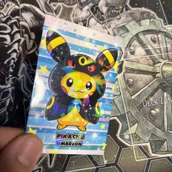 Pikachu Unbreon Poncho Card Database Attacks 2 Cracked Ice Holo Pokemon - Image 2