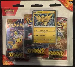 Pokemon TCG Surging Sparks 3-Pack Blister Zapdos & Quagsire Set of 2 Sealed - Image 2