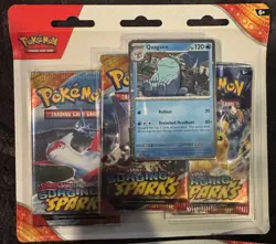 Pokemon TCG Surging Sparks 3-Pack Blister Zapdos & Quagsire Set of 2 Sealed - Image 3