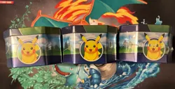 Pokemon GO Gift Tins Set of 3 POKEMON TCG Factory Sealed Pikachu Snorlax Blissey - Image 3