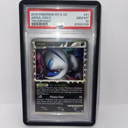 2010 POKEMON TRIUMPHANT ABSOL PRIME #91 ULTRA RARE PSA 10 GEM MINT #114902043 - Image 1